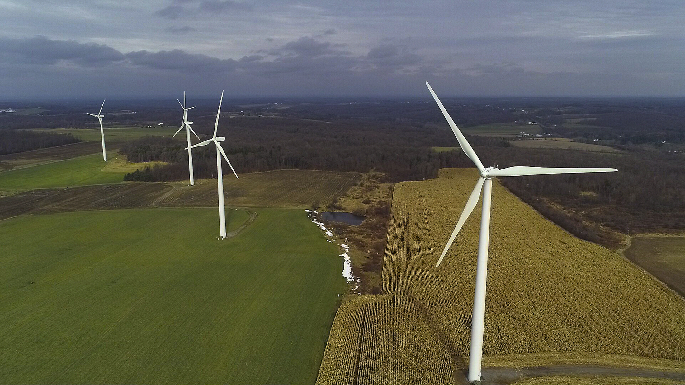 New York wind farms. New York wind farms.