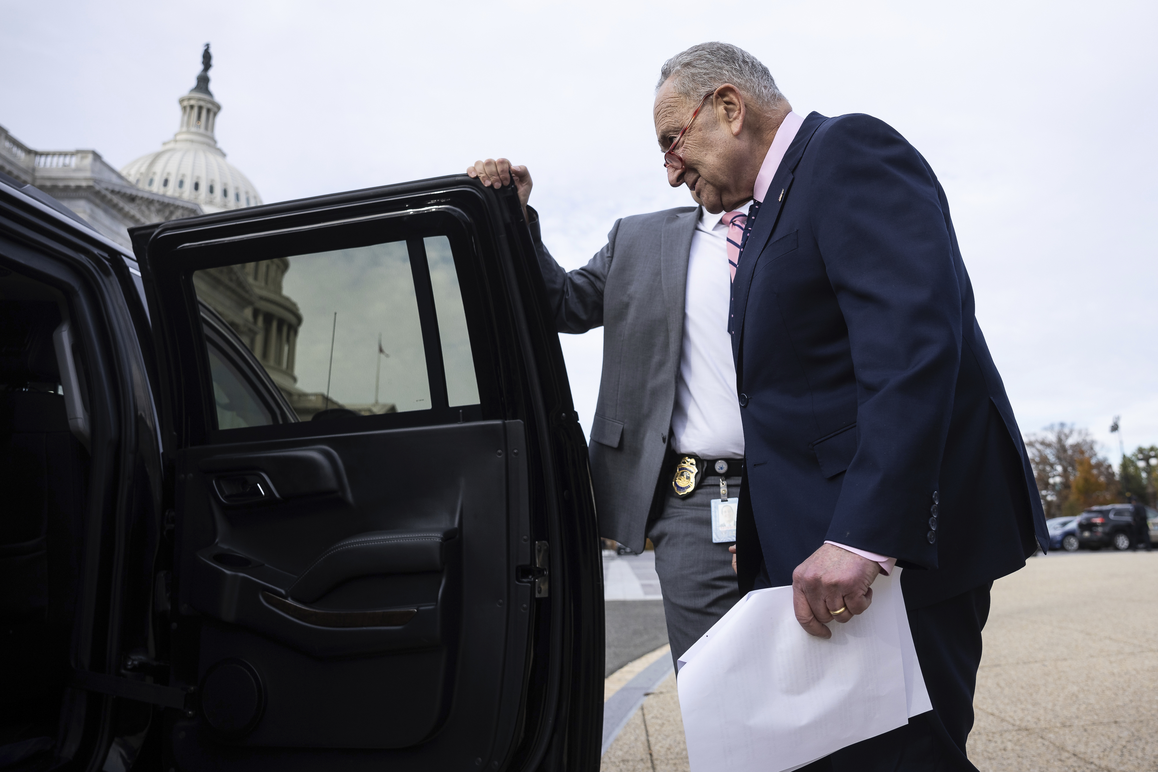 Senate Majority Leader Chuck Schumer (D-N.Y.). Senate Majority Leader Chuck Schumer (D-N.Y.).